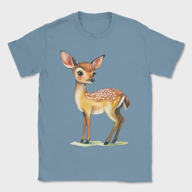 Whimsical Fawn Watercolor, Tricou Barbati (Unisex)