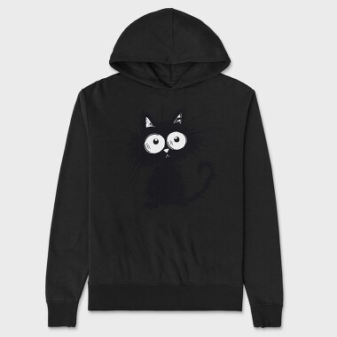 Whimsical Feline Lover, Hanorac Oversize Barbati (Unisex)