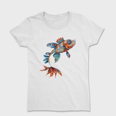 Whimsical Fish Tail, Tricou Femei