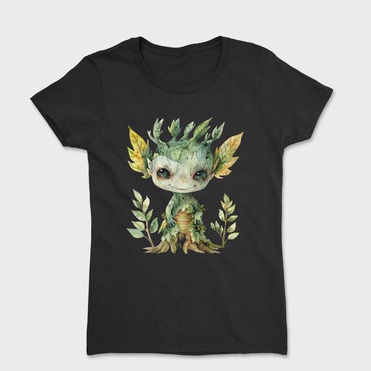 Whimsical Forest Gnome, Tricou Femei