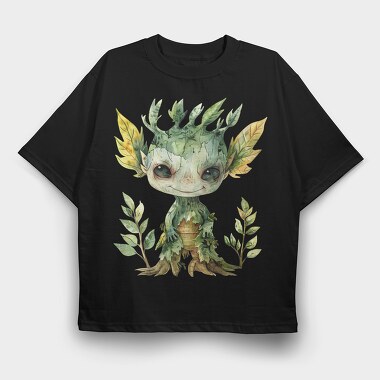 Whimsical Forest Gnome, Tricou Oversize Barbati (Unisex)