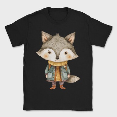Whimsical Fox Coat, Tricou Barbati (Unisex)