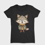 Whimsical Fox Coat, Tricou Femei