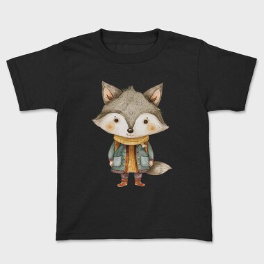 Whimsical Fox Coat, Tricou Copii