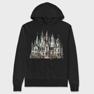 Whimsical Gothic Castle, Hanorac Oversize Barbati (Unisex)