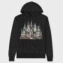 Whimsical Gothic Castle, Hanorac Oversize Barbati (Unisex)