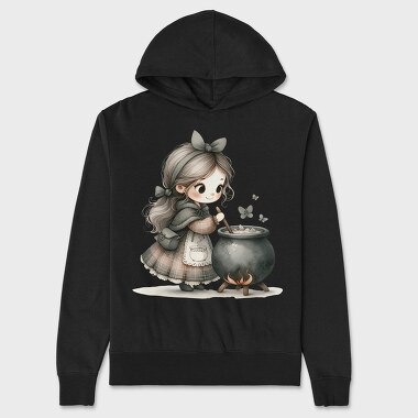 Whimsical Gothic Cauldron, Hanorac Oversize Barbati (Unisex)