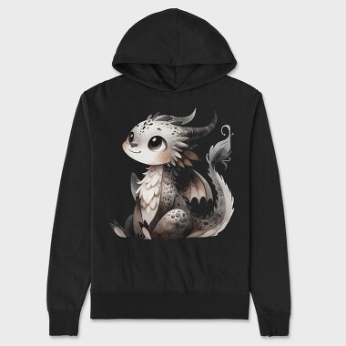 Whimsical Gothic Dragon, Hanorac Oversize Barbati (Unisex)