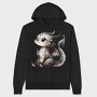 Whimsical Gothic Dragon, Hanorac Oversize Barbati (Unisex)