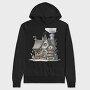Whimsical Gothic House, Hanorac Oversize Barbati (Unisex)