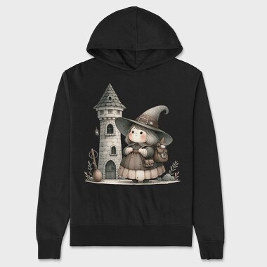 Whimsical Halloween Castle, Hanorac Oversize Barbati (Unisex)