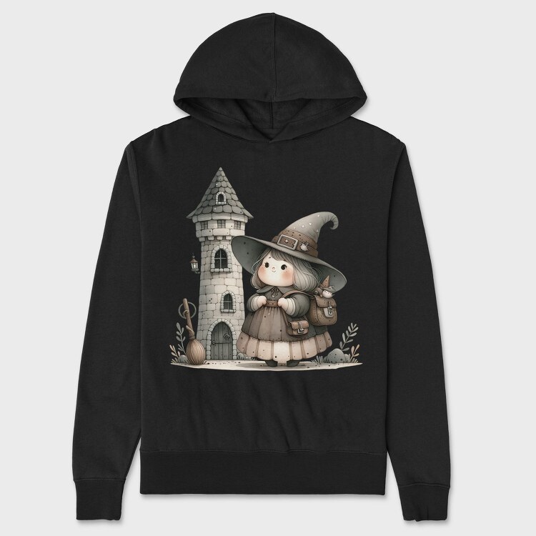 Whimsical Halloween Castle, Hanorac Oversize Barbati (Unisex)