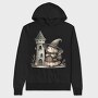 Whimsical Halloween Castle, Hanorac Oversize Barbati (Unisex)