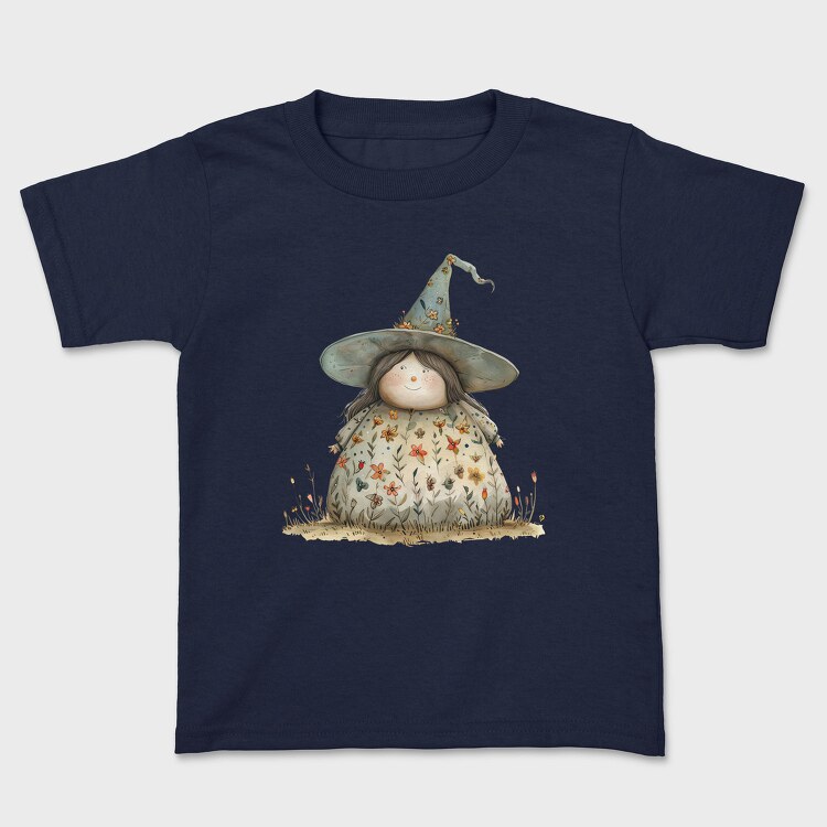 Whimsical Halloween Witch, Tricou Copii