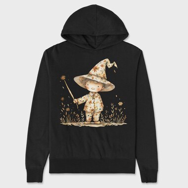 Whimsical Harvest Witch, Hanorac Oversize Barbati (Unisex)