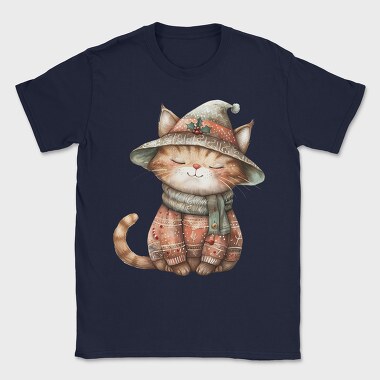 Whimsical Kitty Christmas, Tricou Barbati (Unisex)