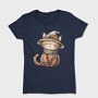 Whimsical Kitty Christmas, Tricou Femei
