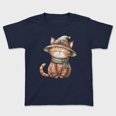 Whimsical Kitty Christmas, Tricou Copii