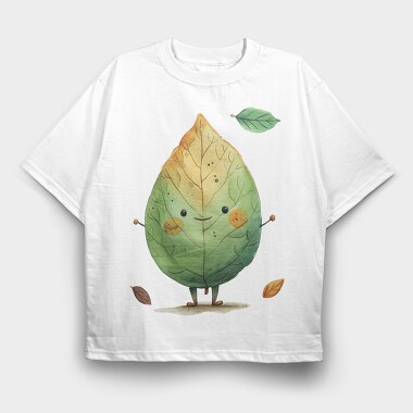 Whimsical Leaf Fall, Tricou Oversize Barbati (Unisex)