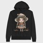 Whimsical Snow Princess, Hanorac Oversize Barbati (Unisex)