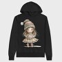Whimsical Snow Queen, Hanorac Oversize Barbati (Unisex)