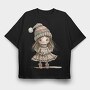 Whimsical Snow Queen, Tricou Oversize Barbati (Unisex)