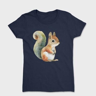 Whimsical Squirrel, Tricou Femei