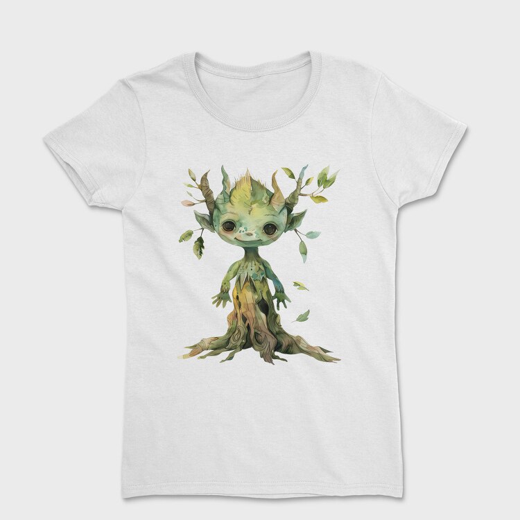 Whimsical Tree Gnome, Tricou Femei