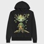 Whimsical Tree Gnome, Hanorac Oversize Barbati (Unisex)