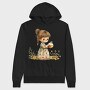 Whimsical Witch Flower, Hanorac Oversize Barbati (Unisex)