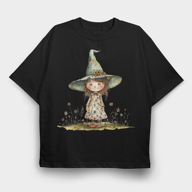 Whimsical Witchy18, Tricou Oversize Barbati (Unisex)