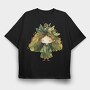 Whimsical Woodland Gnome, Tricou Oversize Barbati (Unisex)