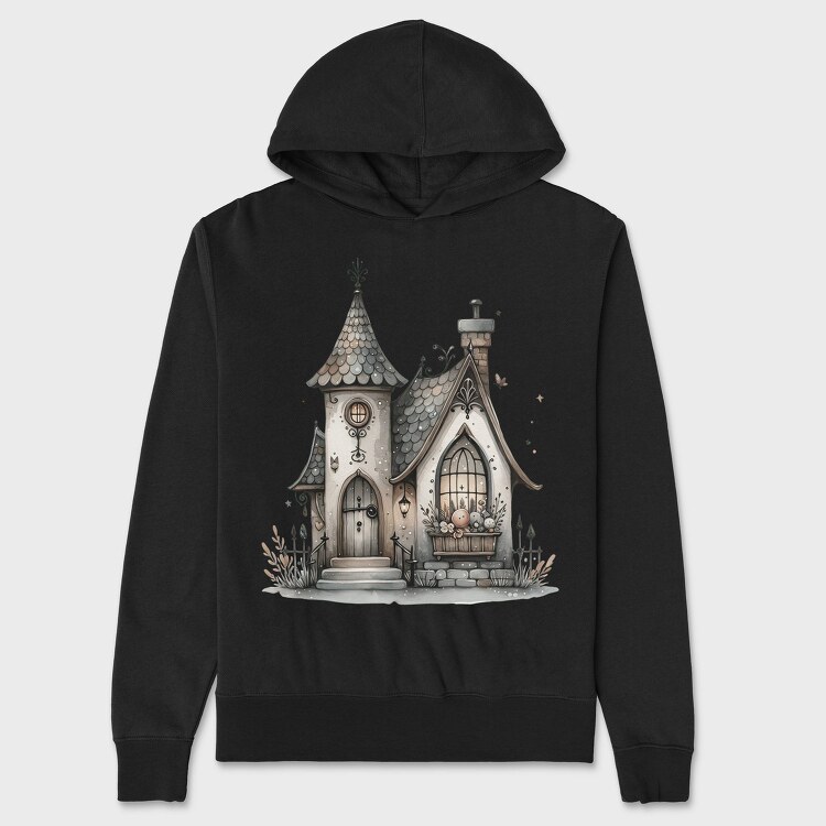 Whimsy Gothic Castle, Hanorac Oversize Barbati (Unisex)