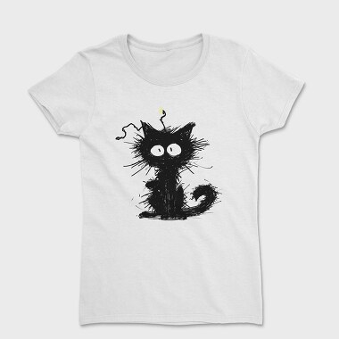Whisker Scary Silhouette, Tricou Femei