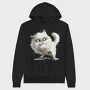 White Cat Sublimate, Hanorac Oversize Barbati (Unisex)
