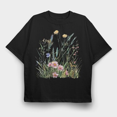 Wildflowers Blooming, Tricou Oversize Barbati (Unisex)