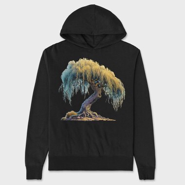 Willow Tree Mist, Hanorac Oversize Barbati (Unisex)