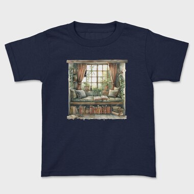 Window Sitting Area Books, Tricou Copii