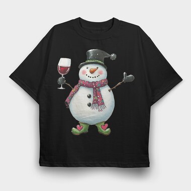 Wine Snow Fest, Tricou Oversize Barbati (Unisex)