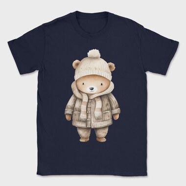 Winter Bear Coat, Tricou Barbati (Unisex)