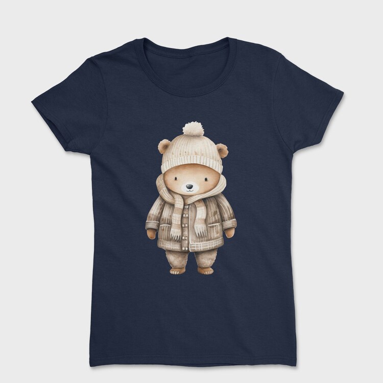 Winter Bear Coat, Tricou Femei