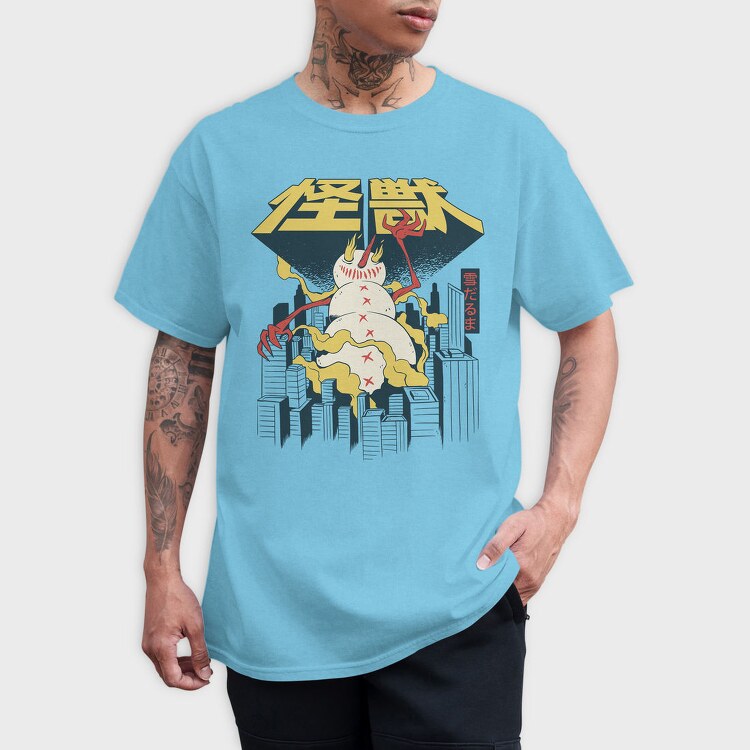 Snowman Monster Japanese Attack, Tricou Barbati (Unisex)