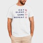 Eat Sleep Game Quote Gamer, Tricou Barbati (Unisex)