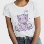 Pastel Goth Stuffed Cat, Tricou Femei