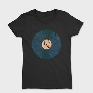 Broken Vinyl Retro, Tricou Femei
