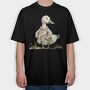 Whimsical Duck Jacket, Tricou Oversize Barbati (Unisex)