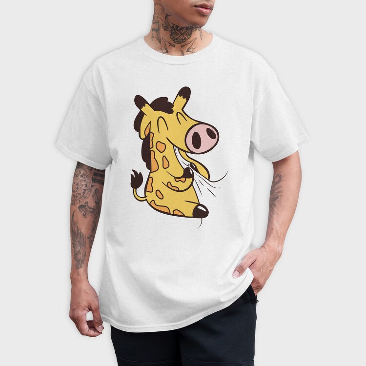 Eating Giraffe, Tricou Barbati (Unisex)
