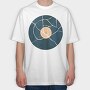 Broken Vinyl Retro, Tricou Oversize Barbati (Unisex)