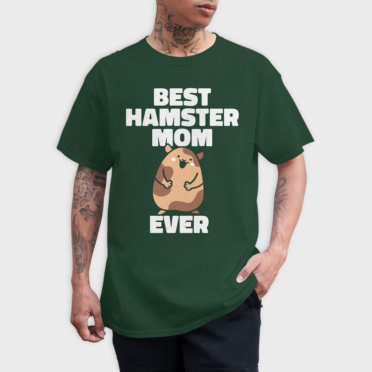 Best Hamster Mom, Tricou Barbati (Unisex)
