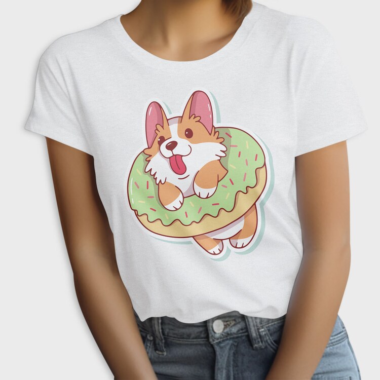 Corgi Donut Joy, Tricou Femei